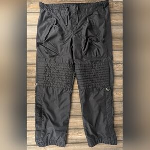 Michael Jordan Jumpman Size Medium Wind pants In Black With One Torn Snap